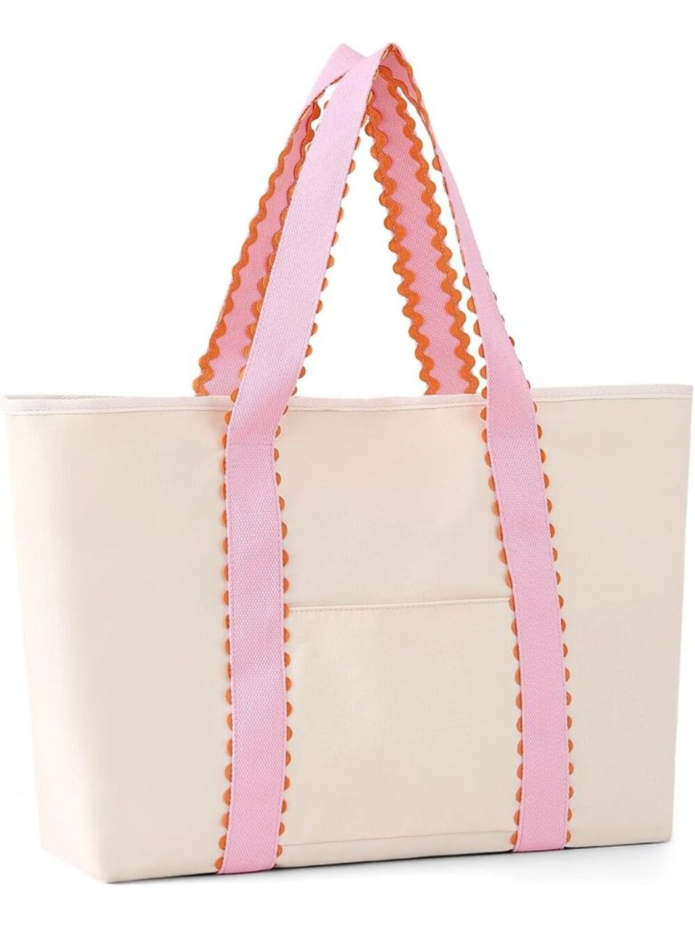 Stylish Women's Tote Bag with Rick Rack Detail - Perfect for Everyday Use